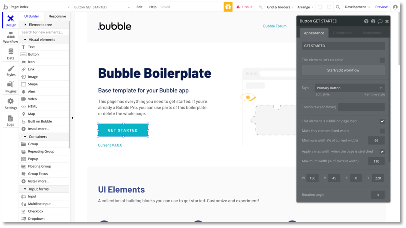 Bubble Web Platform